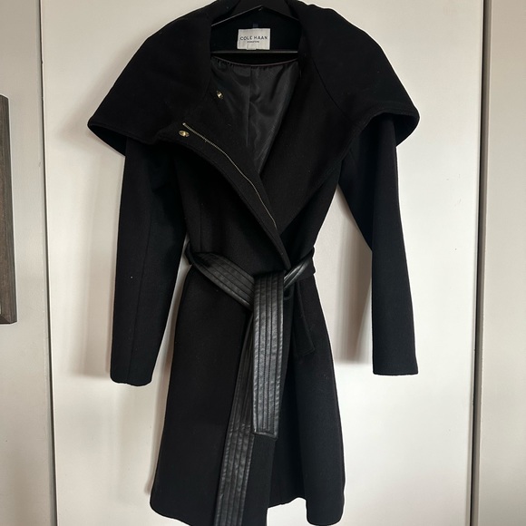 NWOT Cole Haan Wool Blend Coat size 6 - Picture 3 of 6
